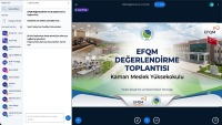 Kaman Meslek Yüksekokulunda Çevrim İçi EFQM Değerlendirme Toplantısı Gerçekleştirildi